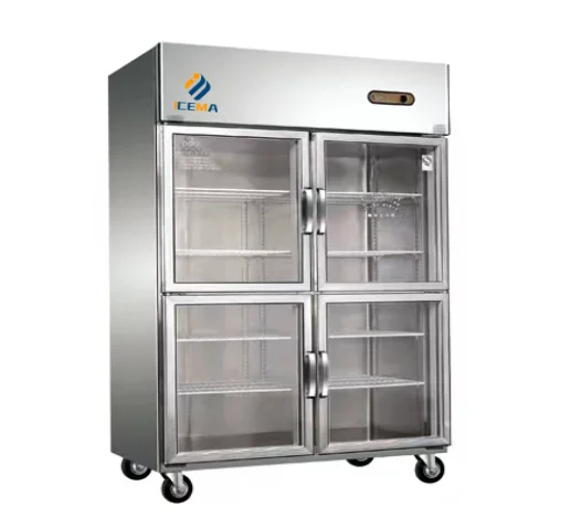 Commercial four doors stainless steel upright refrigerator 780L