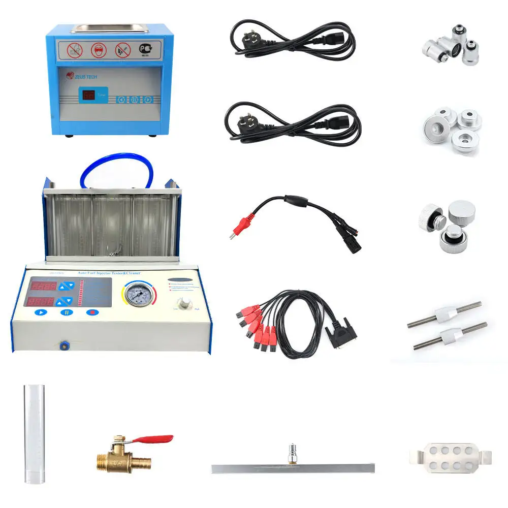 MST-A360 Fuel Injector Cleaner 6 Cylinders Ultrasonic Cleaning Tool For Auto Gasoline Car Vehicle Wash Clean Accessory