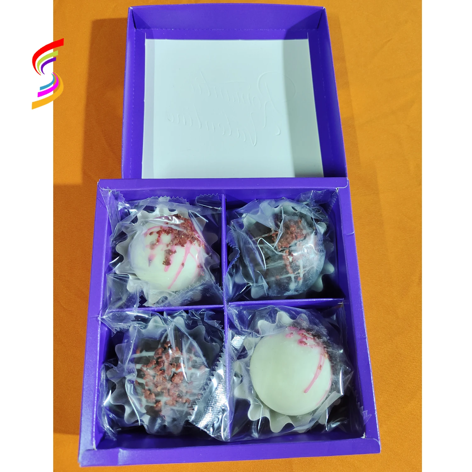 Gift Box Pack Hot Cocoa Bombs with Vitamin for DIY Milk Chocolate Drink