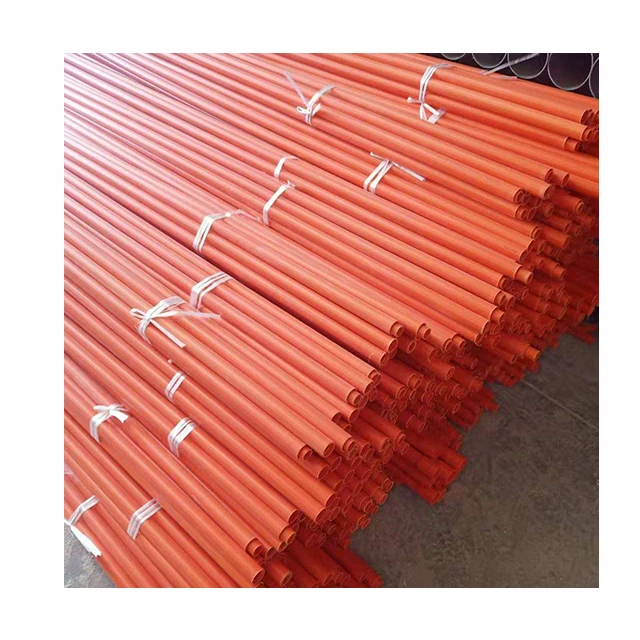 Factory Orange PVC Electrical Conduit Pipe UPVC rigid conduit grey