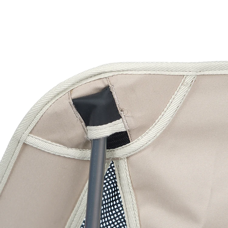 custom logo foldable chair aluminum frame moon chair