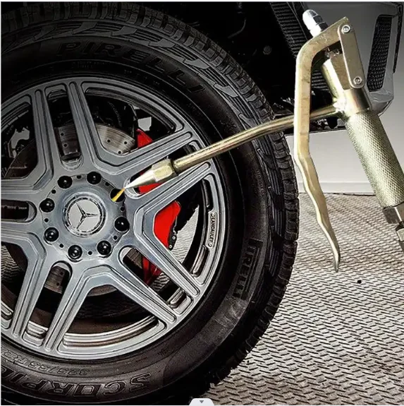 Air Operated Grease Gun 50:1 Pneumatic Grease Pump Lubricator 12l Air Compressed Bucket Oiler