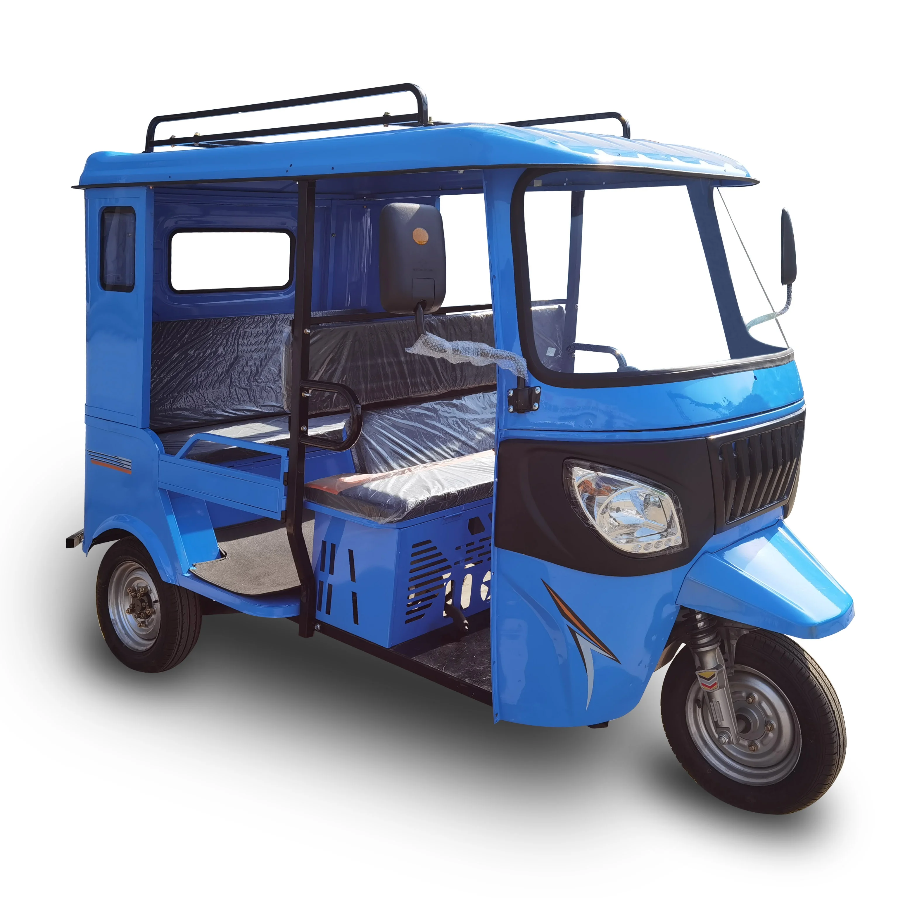 200CC Single Row Three Wheel Motorcycle For Passengers Bajaj 3 Wheel Taxi Tuktuk Petrol Tricycle