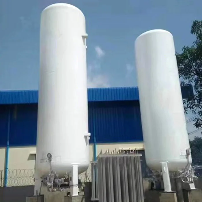 Cost-effective 10m3 0.8Mpa 8bar cryogenic vertical cryogenic tank for Liquid Oxygen/ Nitrogen / Argon gas