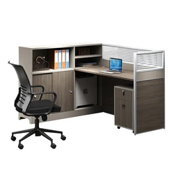 Factory sell Hot sell Office Partitions for 4 People seat Workstation with Acoustic Desk Divider Screen Classical Design