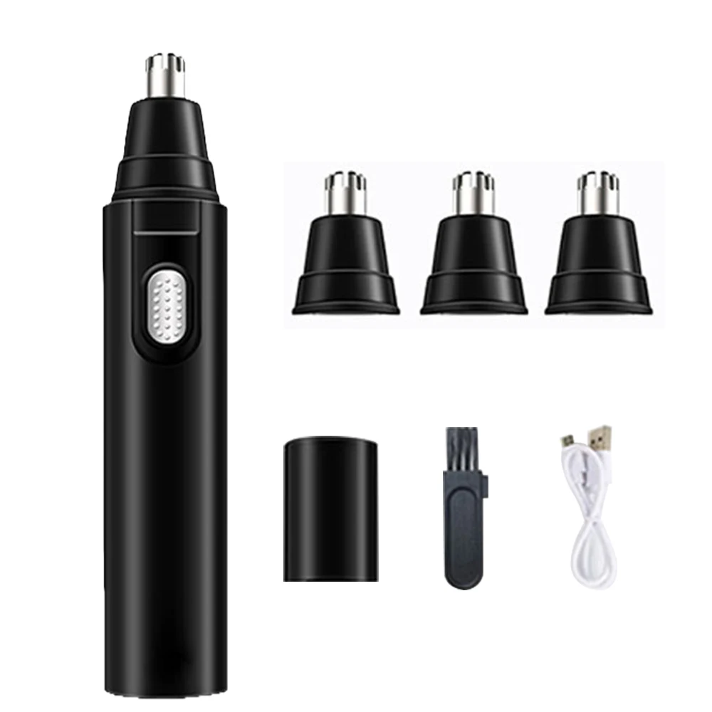 2 In 1 Rechargeable Painless Portable Usb Epilator Hair Remover Nose Beard Eyebrow Trimmer Female Shaver
