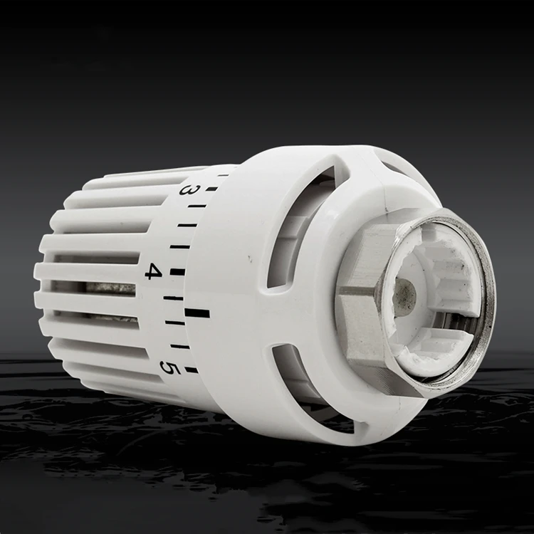 Doz White Towel Radiator Valve Thermostatic Radiator Valve TRV head for home