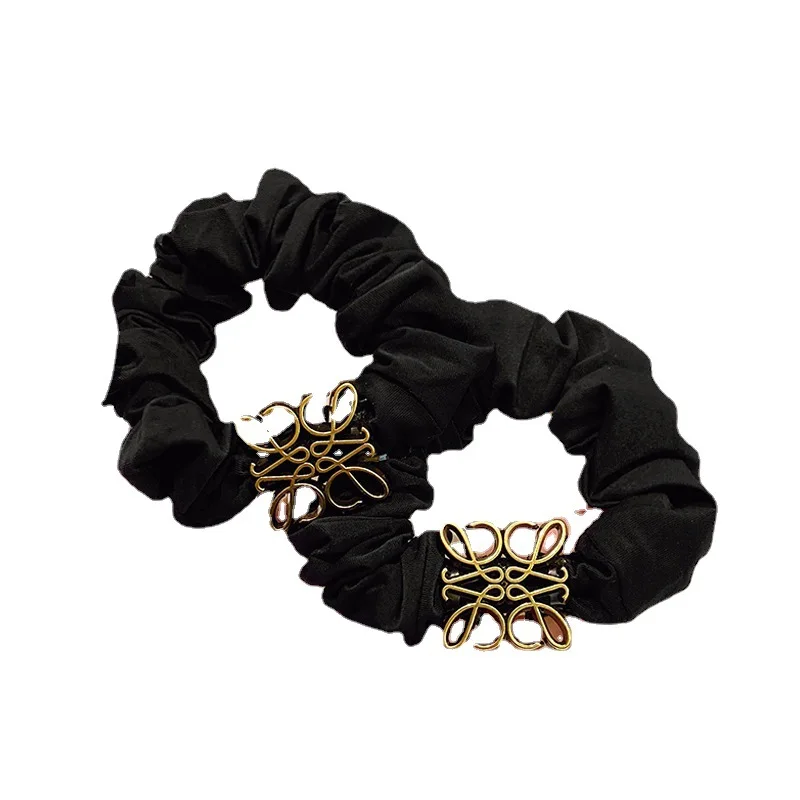 French Elegant Elastic Hairband Womanly Temperament Tie Horsetail Large Intestine Hair Circle High Sense Hair Rope Headdress