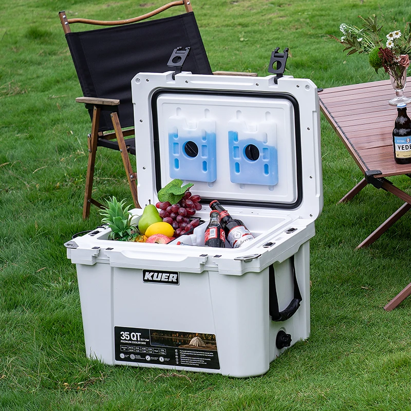 25QT PP Plastic Thermo Corona Extra Beer Cooler Box with Ice Pack Durable Beer Beverage Food Plastic Ice Cooling Box