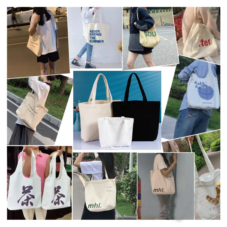 Economical 12 oz canvas tote bag shopping purse shoulder bag tote bag canvas factory price for sale