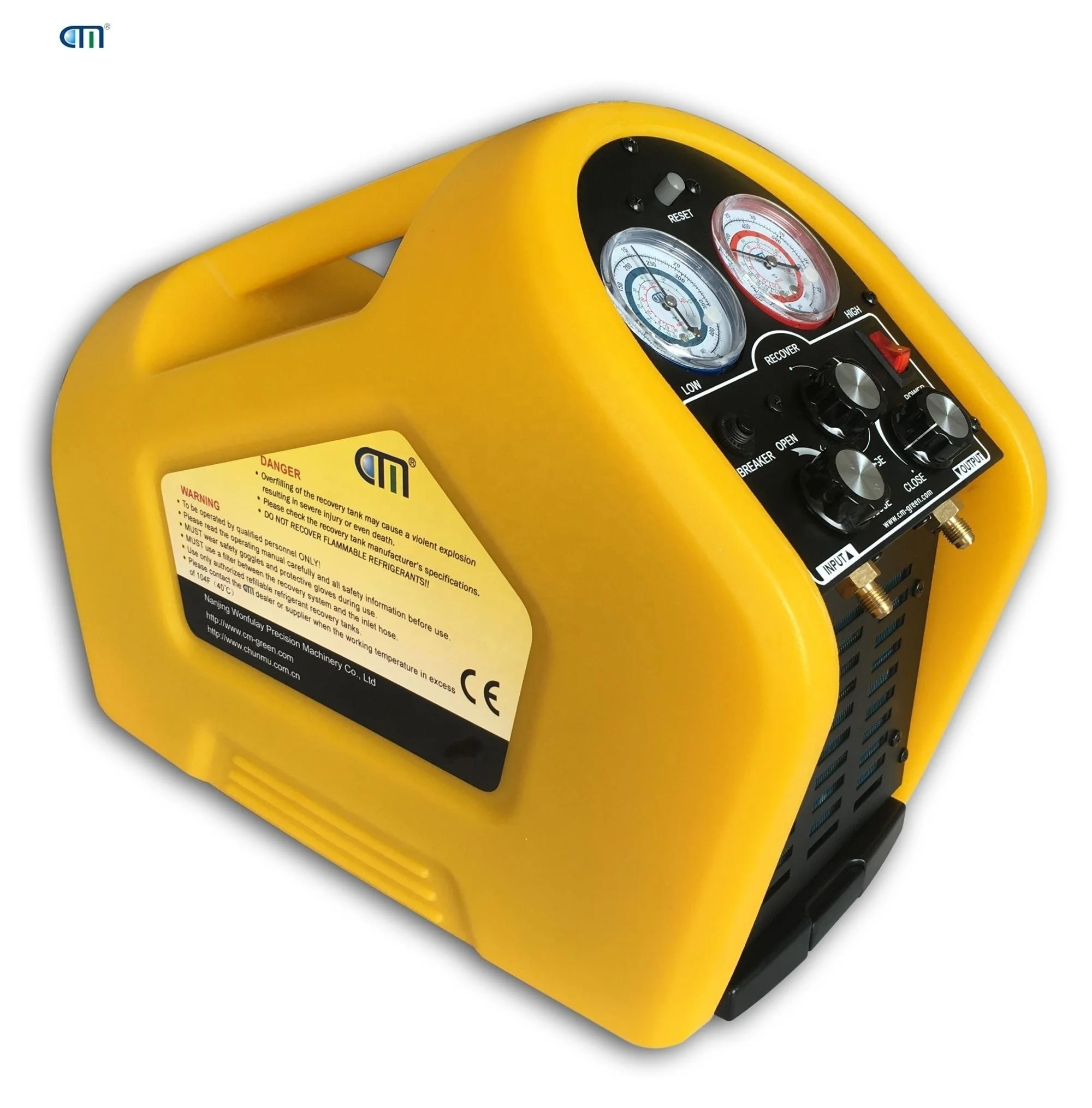 China R410A R134A R22 Portable Commercial Refrigerant Recovery Machine CM2000A.