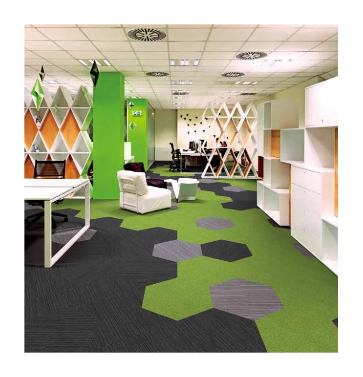 Фабрика ковров Роскошная ПВХ подложка огнеупорная акустическая Современная огнестойкая нейлоновая или полипропиленовая ковровая плитка 50x50 см