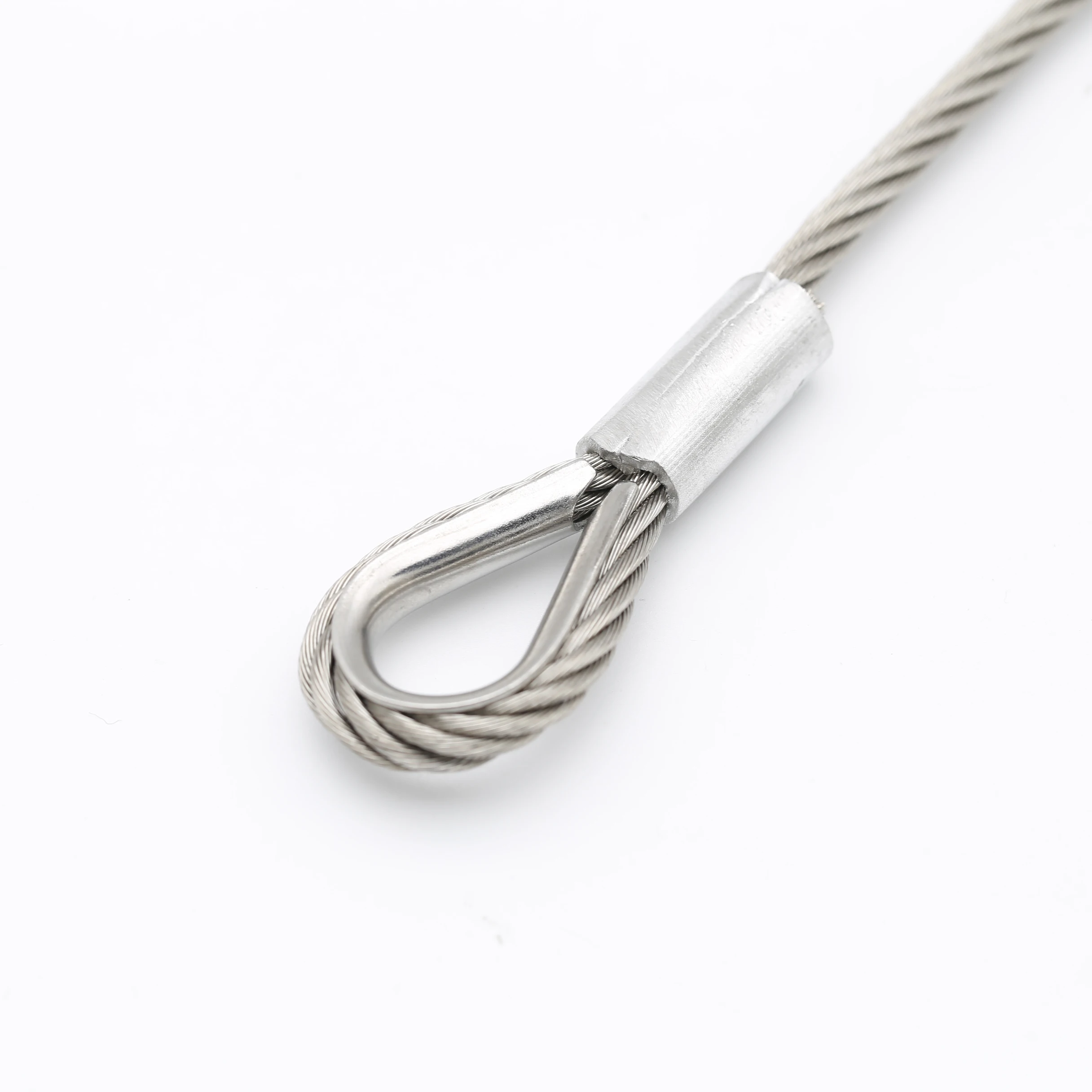 Galvanized Stainless Steel 2mm 7x7 Wire Rope Sling With Double Loop