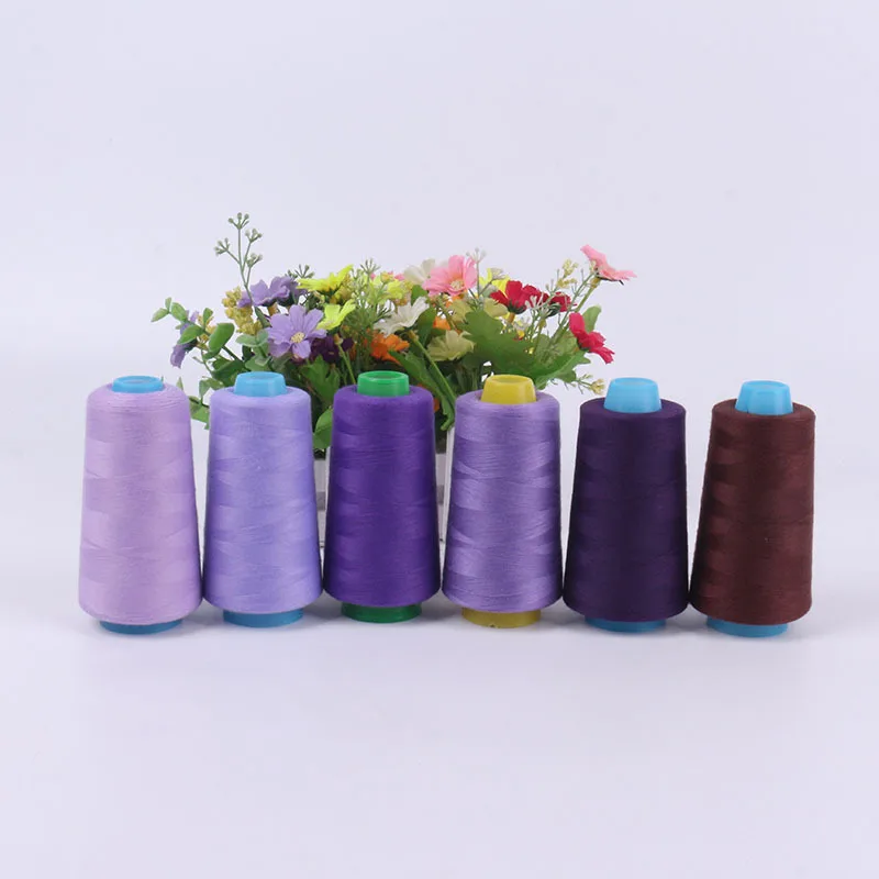 Factory direct sales cheap 3000 yards high-speed 402 polyester sewing thread for sewing garment