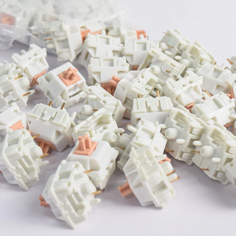 AFLION   custom tactile linear green axis Tea shaft 3pin 5pin switch for a keyboard all colors Mechanical Keyboard Switches