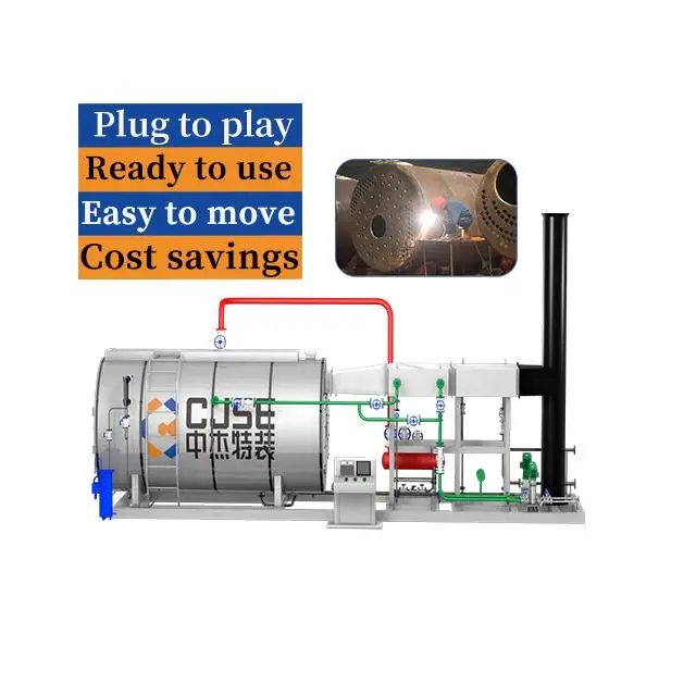 CJSE high quality WNS oil gas fired steam boiler industrial natural gas steam boiler fire fired boiler for hotel