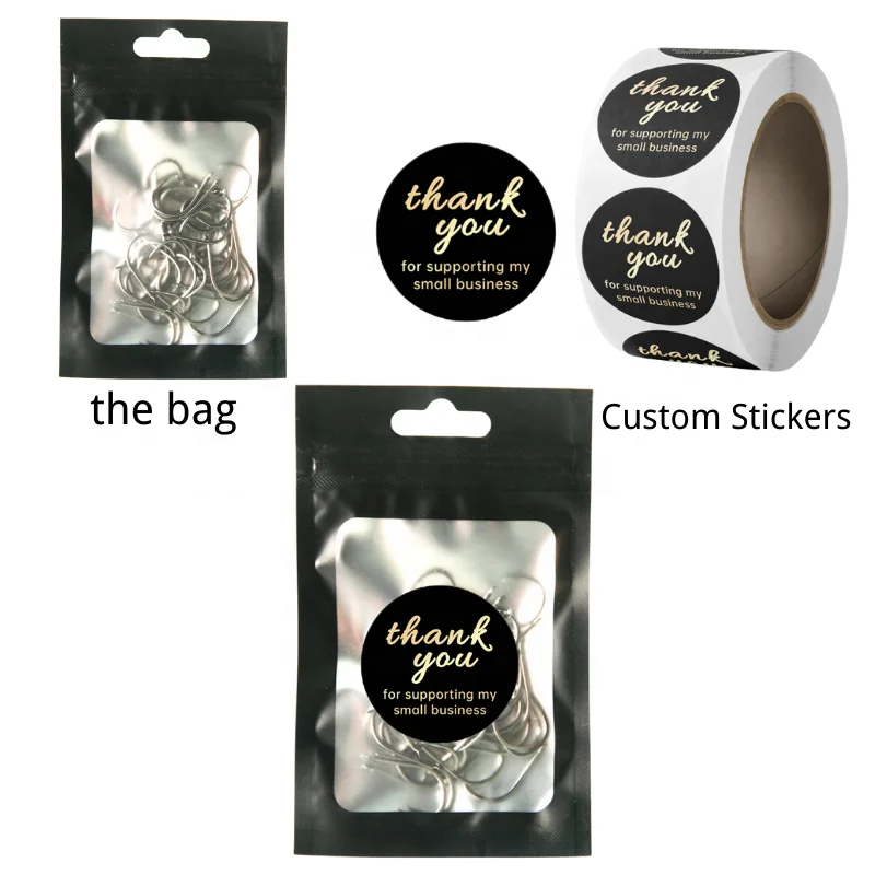 Custom Small Aluminum Foil Ziplock Phone Shell Data Cable Jewelry Cosmetic Mylar Packing Bags