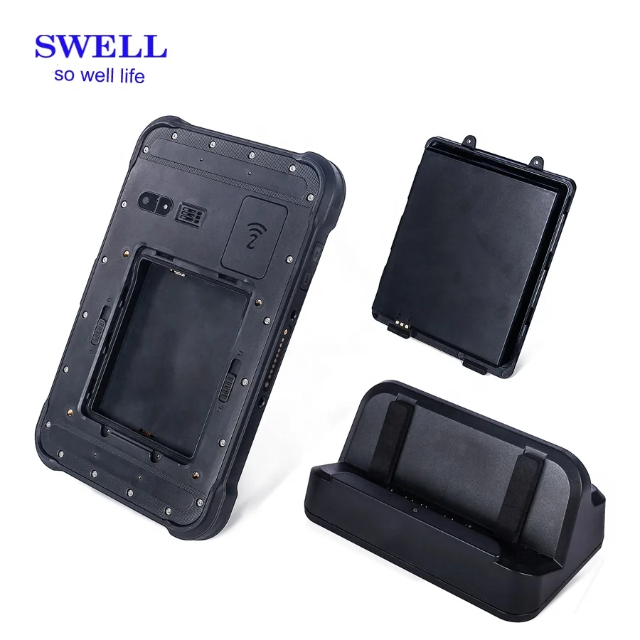 v800 model rugged tablet for outdoor using android10 OS 64gb rfid nfc reader 2d laser scanner optional 4g ruged