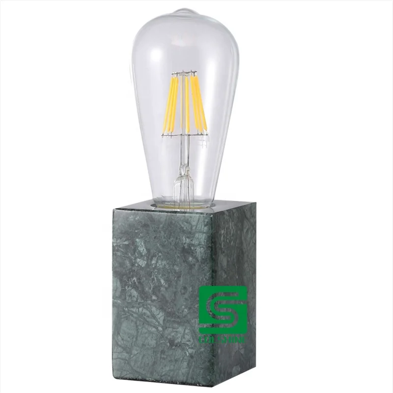 Vintage Dimmable E27 Marble,Stone Table Lamp Desk Lamp for Home Decoration