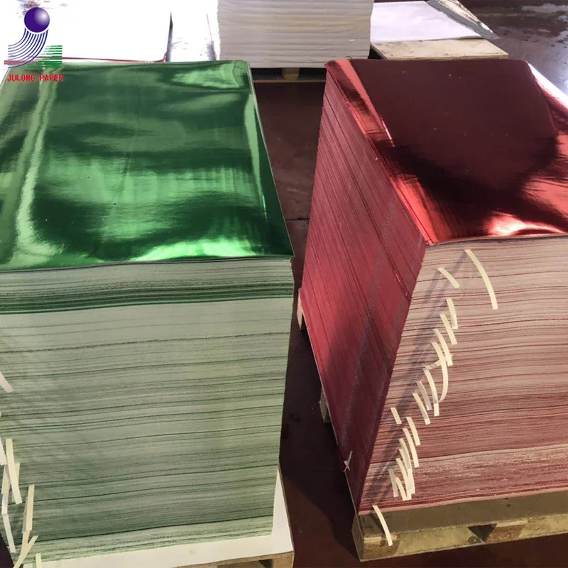 
250gsm Colour Metallized Paper Film Foil Paper for printing 