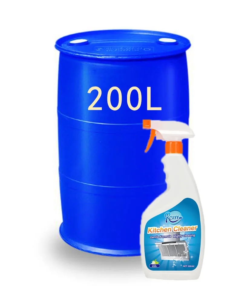 200L Cleaning Products Deep Removal oil Stain Liquid Detergent Kitchen Cleaner spray for Household