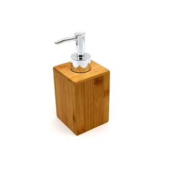 Wholesale Price Eco-friendly Bamboo Soap Dispenser Sustainable Durable Bath Room Custom Logo Bamboo Liquid Soap Dispenser