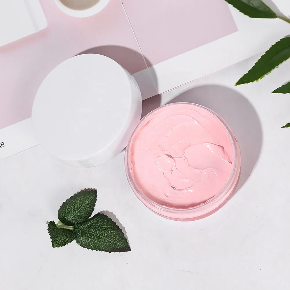 Hot Selling Private Label Facial Exfoliating Nature Pink Clay Mask Mud Mask
