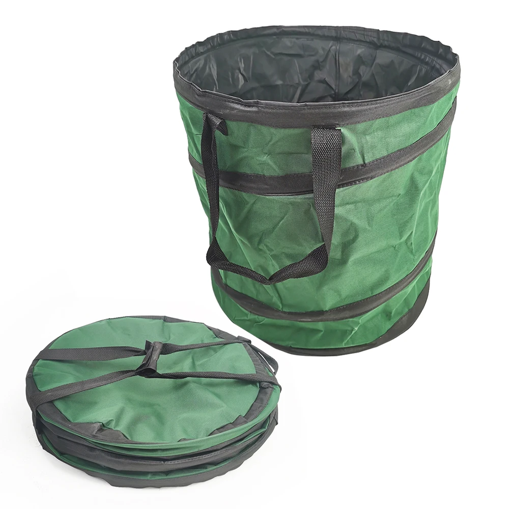 Winslow & Ross 15L 85L 2pcs Set 600D Oxford Pop-up Gardening Bags Sacks Lawn and Leaf Garden Trash Bag