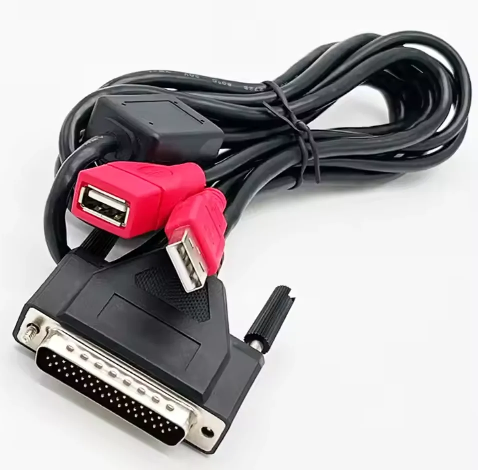 HDB44 Electric Wire Manufacturing Pin to USB a Conversion Cable with D-SUB Wire Harness Electrical Cable Wire