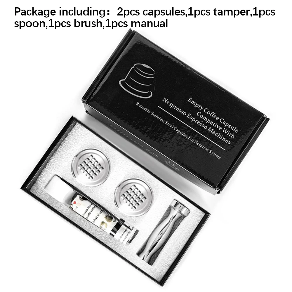 2 капсулы 1 выборка доступные Экспресс-кофеварки для Nespresso Vertuo перезаряжаемые кофейные