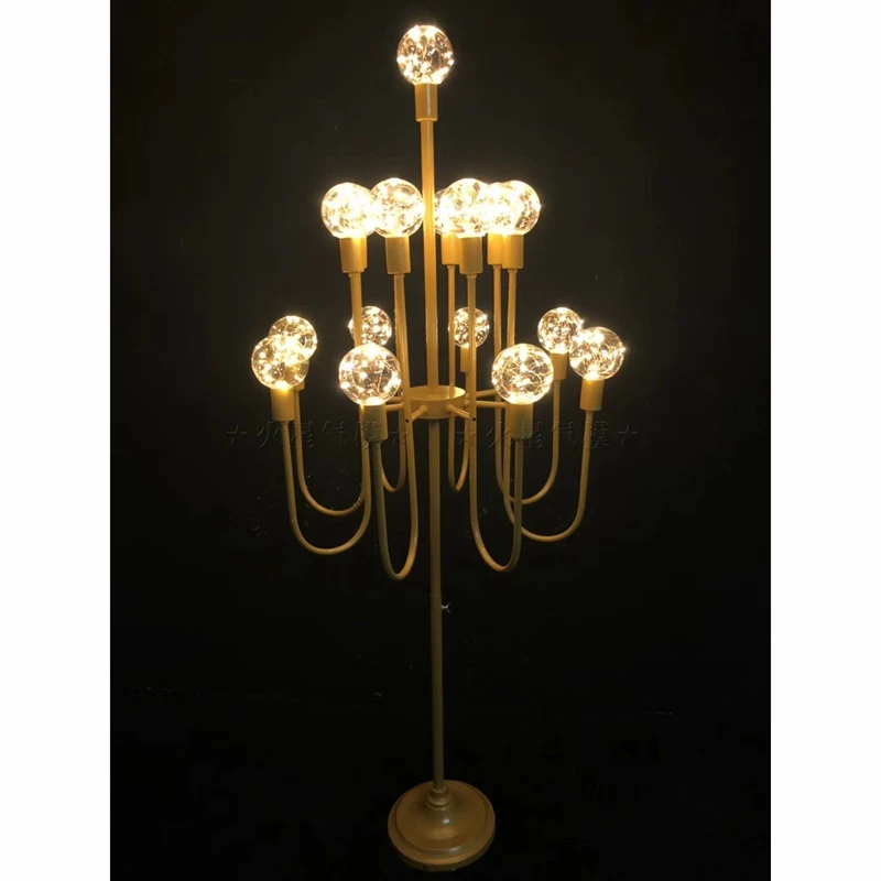 LDJ1131-4 Elegant wedding event gold walkway road lead LED lights