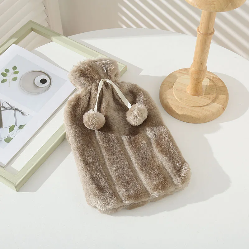 Winter hot water bottle with  super soft &  warm  hot water bottle/ bag and plush cover