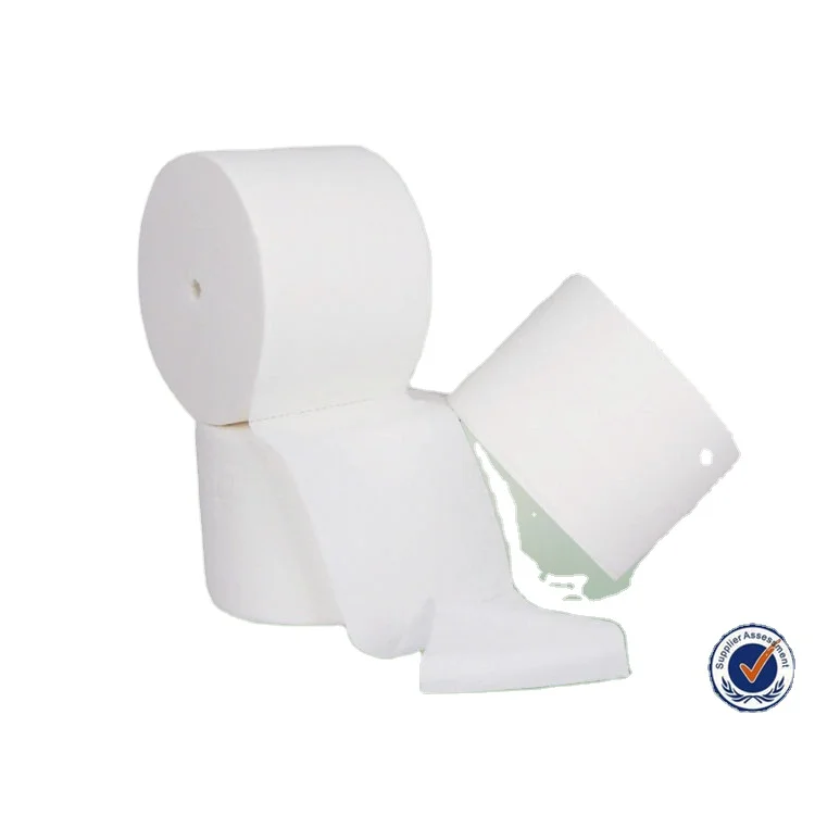 Factory High Quality Tissue Paper Manufacturers Custom Size Coreless Roll Papersoft Tissue Coreless Tissue PSD for Bathroom