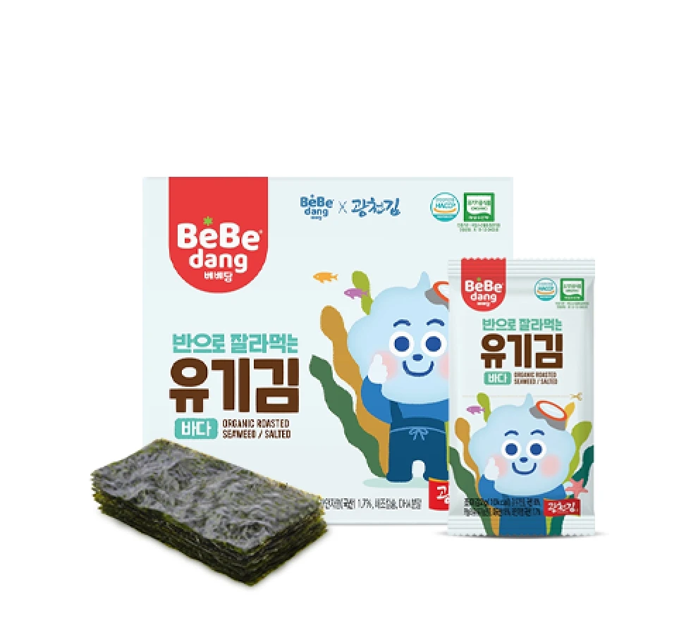 [Bebedang]Bebedang органические жареные водоросли соленые легкие в использовании для родителей улучшают здоровье водорослей