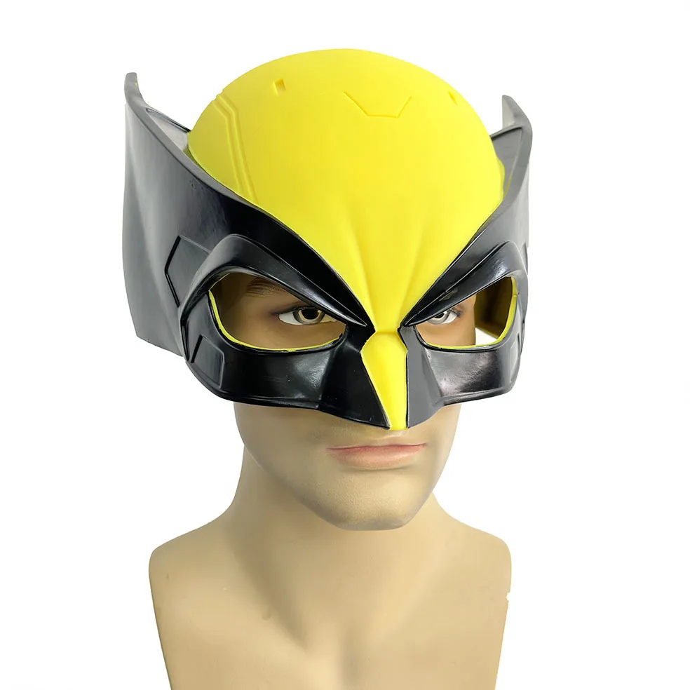 New James Howlett Wolverine Mask Latex Full Head Helmet Movie Cosplay Halloween Party Dress up Costume Props for Adults