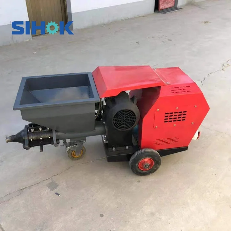 Professional mini wall plastering machine price concrete screw type 220v 380v cement mortar spraying machine for sale