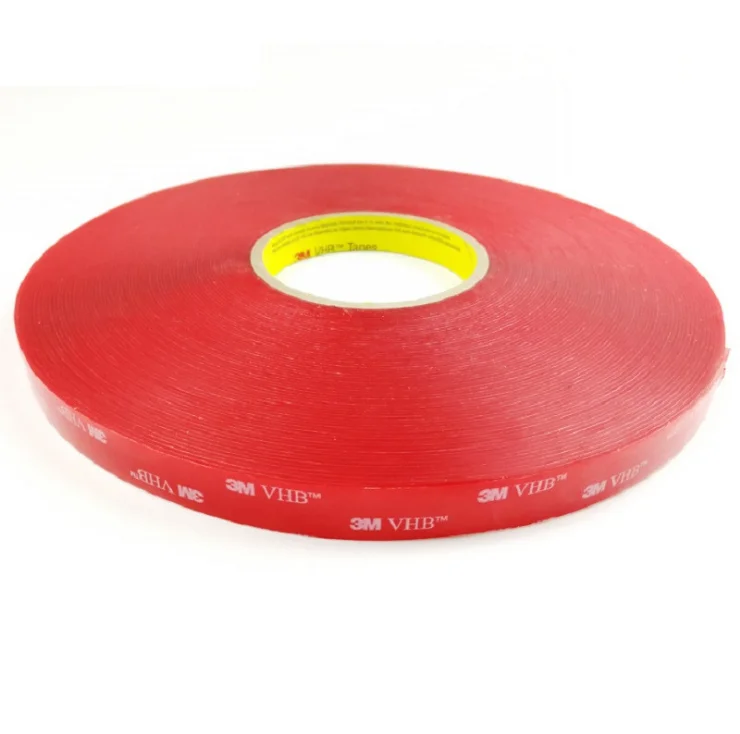 Hot sale 4905 4915 tapes 0.5 mm vhb red high transparent double sided acrylic foam tape For Automobile Decoration