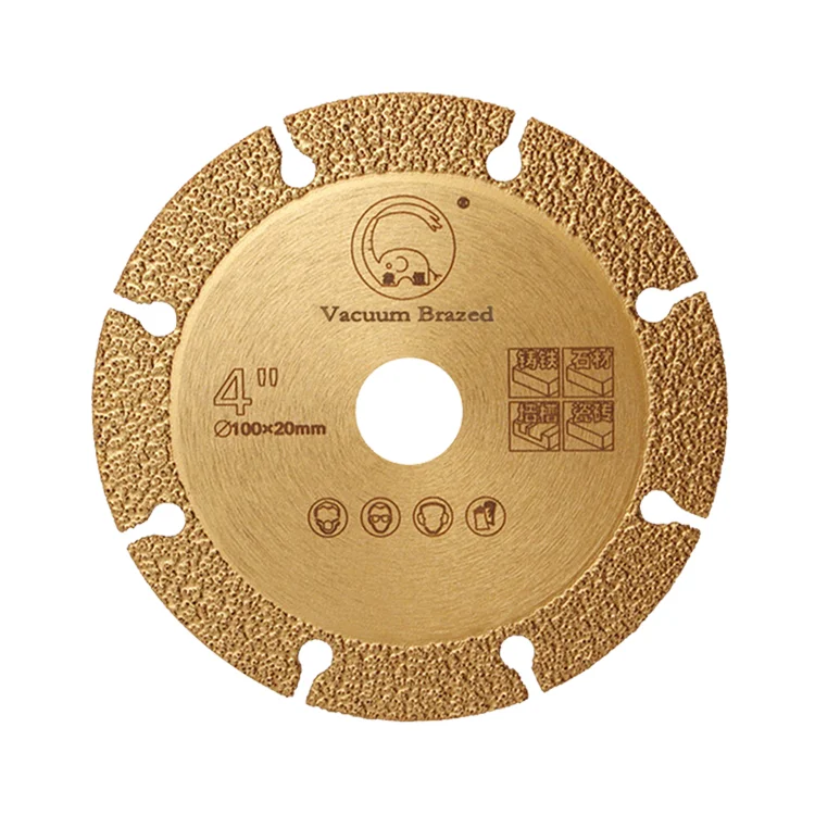 4 inch Vacuum Brazed Diamond Bevel Saw Blade cutting For ceramic and granit