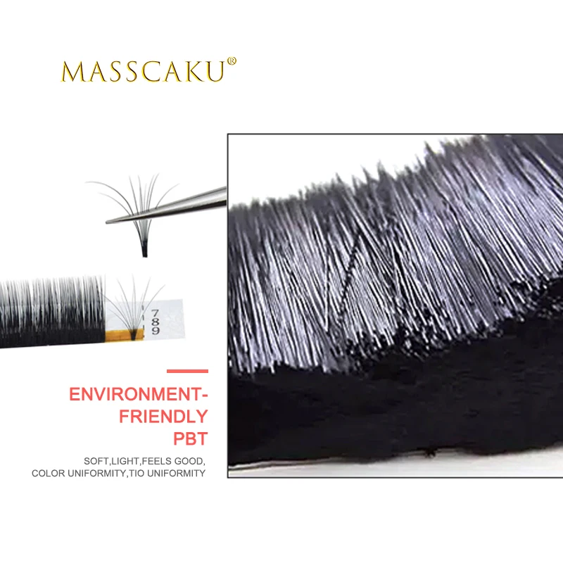 Easy fan mega Russian Volume lashes 7-16mm JBCD Curl Eyelash Extension 0.03 0.05 0.07 blooming eyelashes