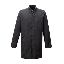 Long parka simple fashion outdoor casual men long coat custom men waterproof jacket for men