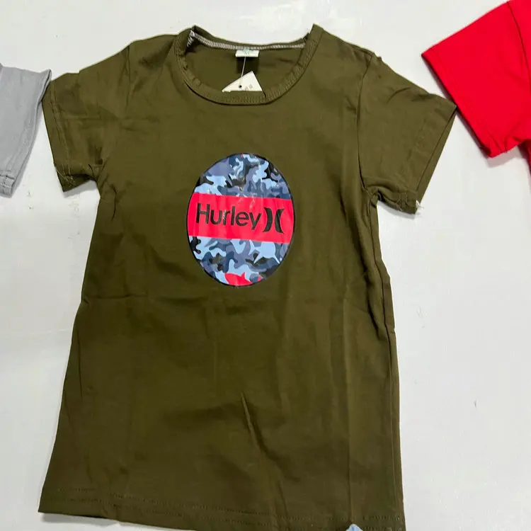 XL-2XL Детская Хлопковая футболка с коротким рукавом 0 7 долларов