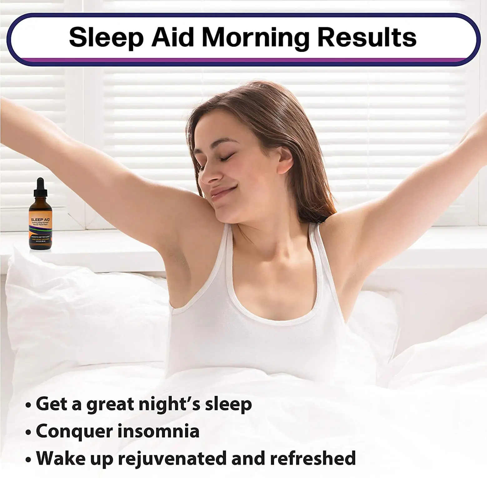 Customized Logo Liquid Melatonin Drops Private Label Healthcare Supplement for Sleep Aids