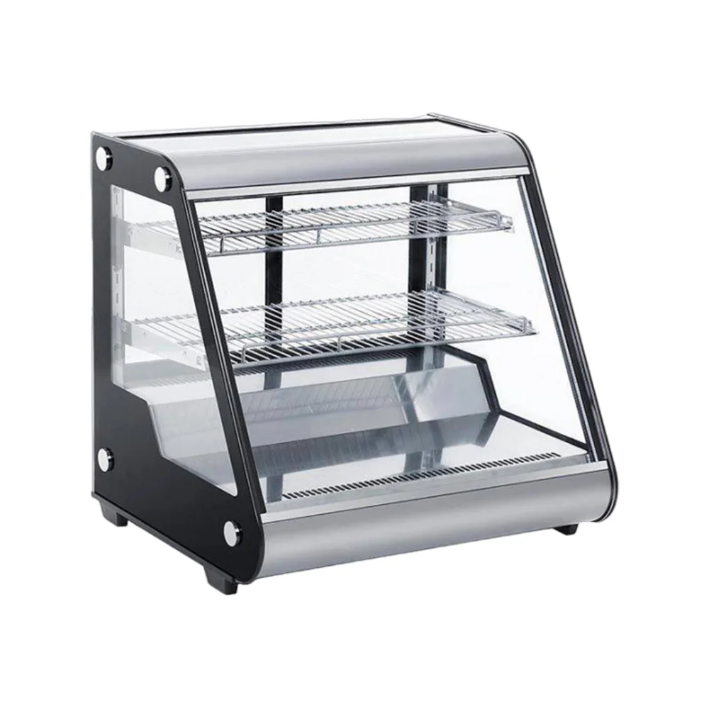 New 120L Commercial Glass Bakery Chiller Showcase Countertop Cooler Mini Cake Display Refrigerator
