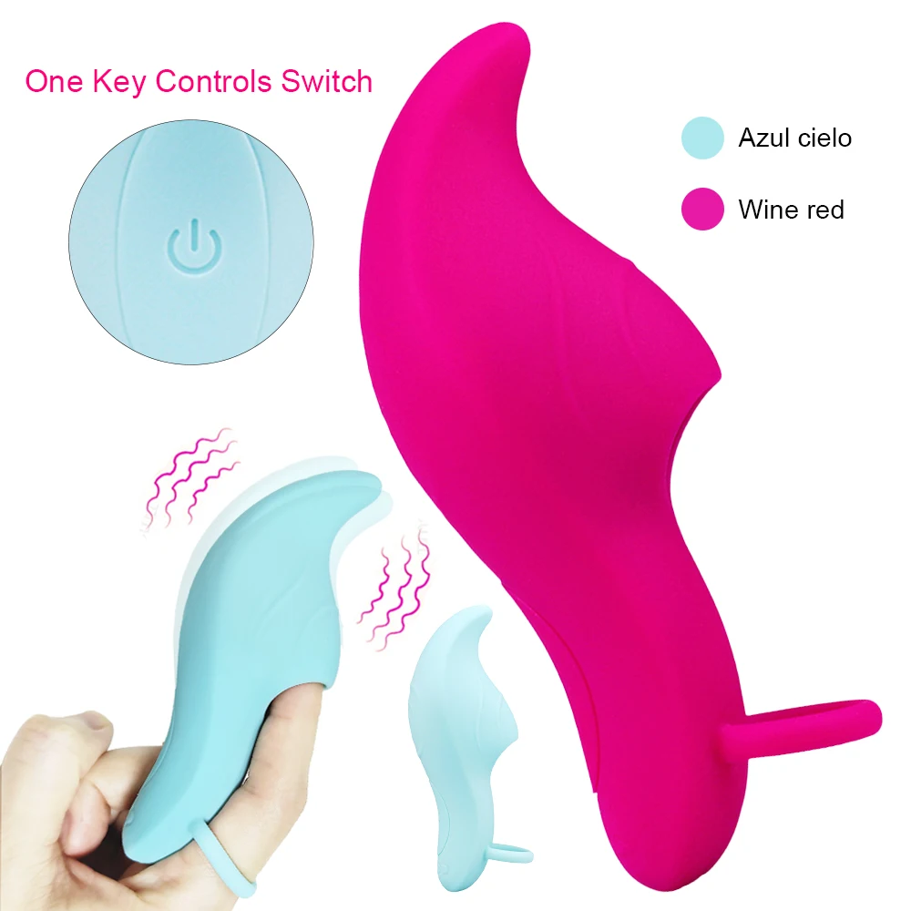 Clitoris Mini Massager Adult Silicone Finger Sleeve Vibration Sex Toys Stimulator G Spot Finger Vibrator For Women