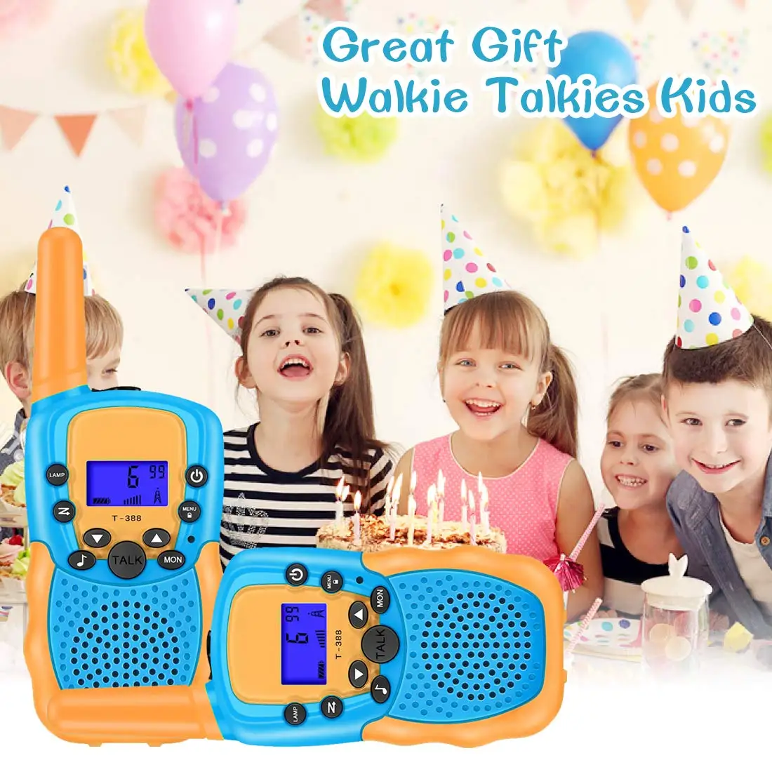 Детские игрушки для детей подарок 22 канала 2 Way Радио с ЖК-дисплей с подсветкой фонарик 15 км дальность zello иди и болтай walkie talkie