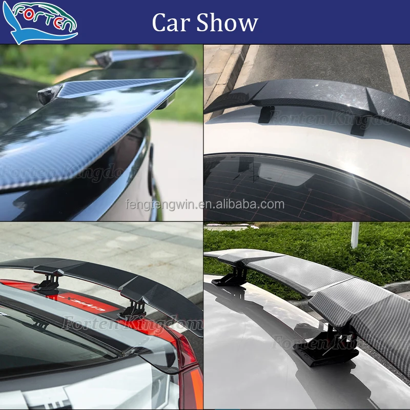 Universal Carbon Fiber Car Spoilers Fit For Chevrolet Camaro 2015-2022 Model Rear Wings Spoiler Car Electric Spoiler Accessories