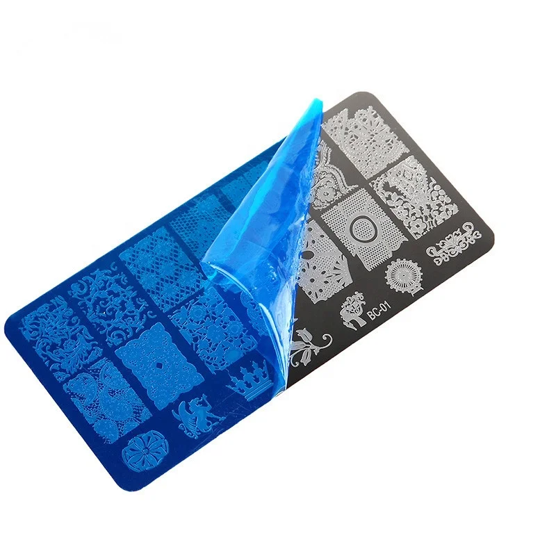Custom Metal Double Side Etched Nail Art Stencil
