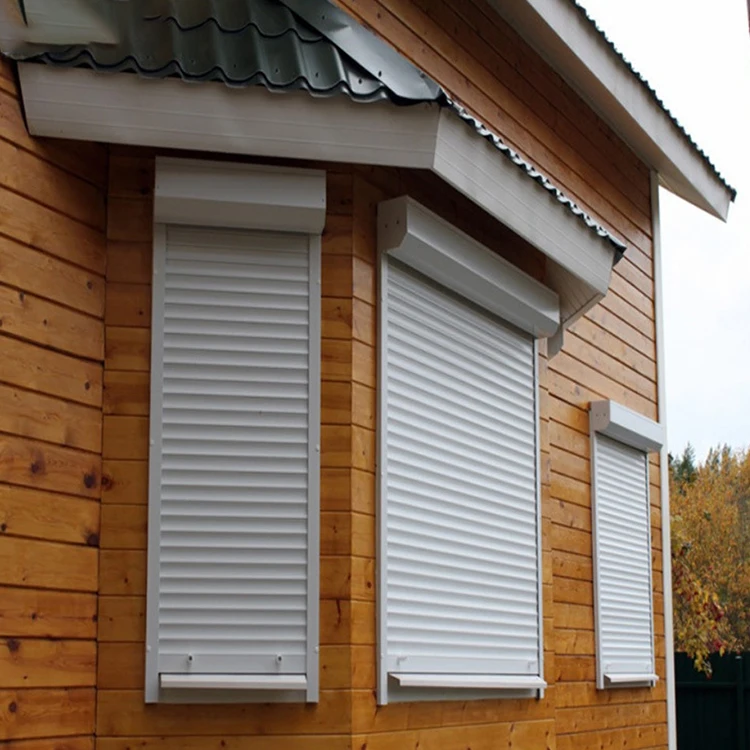 Manufacturer Smart Outdoor Roller Hurricane Shutters Sunproof Aluminum Roll Up Exterior Hurricane Shutters For Windows