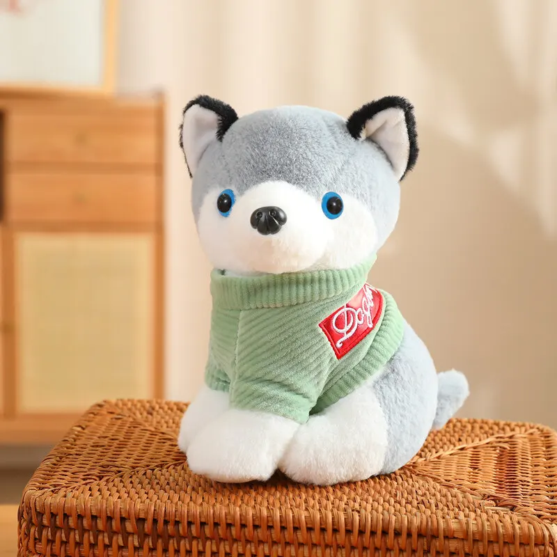 High Quality Super Soft Husky Dog Stuffed Animals Plush Toys For Kids Plushie Gifts