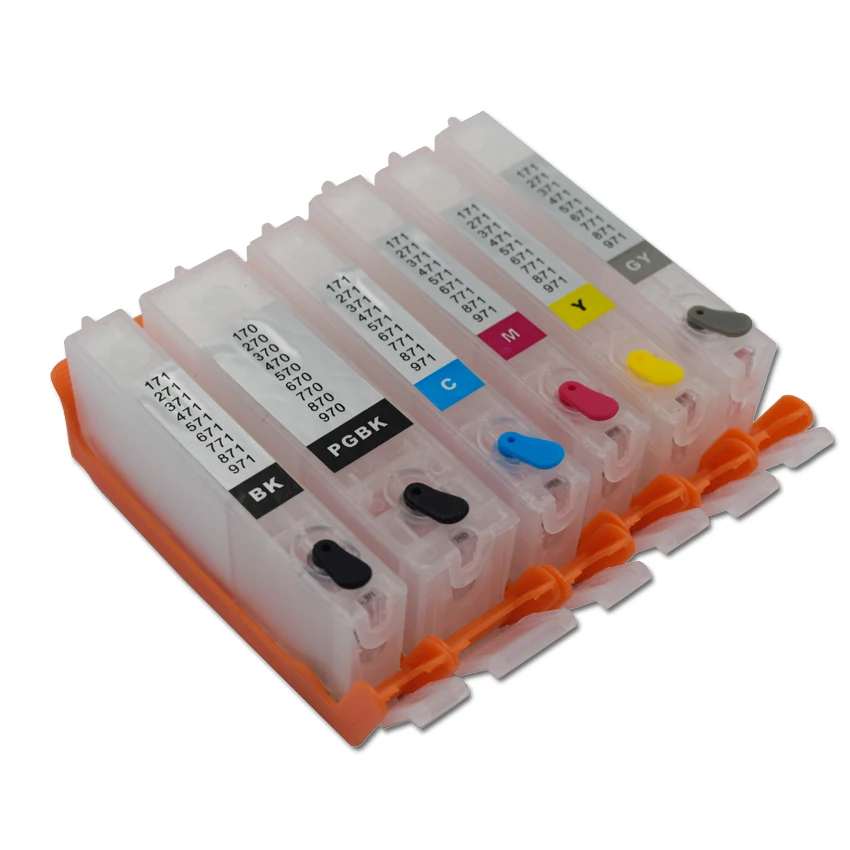 PGI-550 CLI-551 Заполняемые чернильные картриджи для Canon Pixma IP7250 MG5450 MX925 MX725 IX6850 MG6450 MG5550 ip8750 MG7150